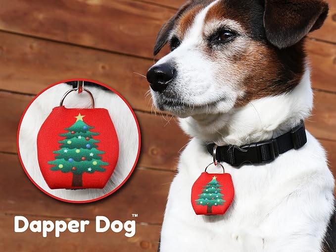 Dapper Dog - Dog Tag Silencer with Tag Ring (Christmas Tree)