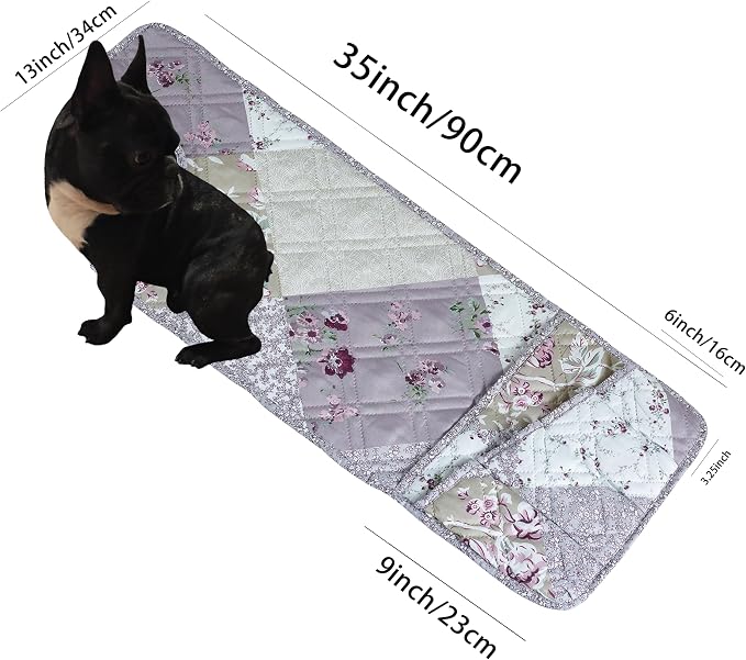 Brilliant Sunshine Lilac & Beige Roses Couch Armrest Cover, 35"×13" | Washable Magazine Holder, Armrest Organizer & Caddy on Sofa, Recliner, Armchair, Storage for Remote Controls, Phone, iPad