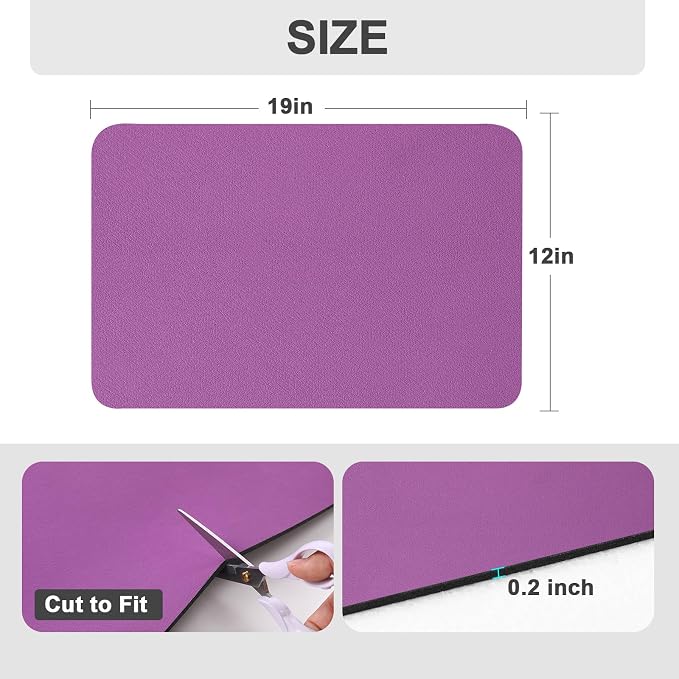 Ecotrim Coffee Mats for Coffee Bar Accessories, Purple 12" x 19"