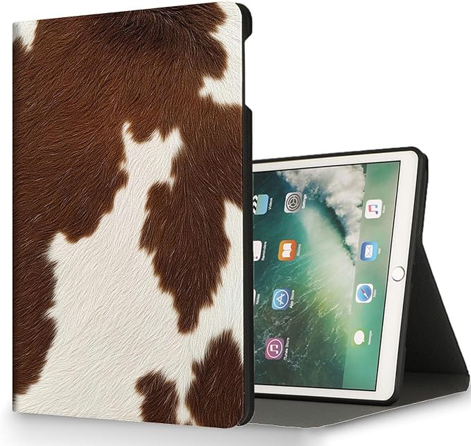 for Microsoft Surface Pro 8-13" 2021 Tablet Case,Auto Wake/Sleep,Adjustable Stand Protective Cover - Cow Print