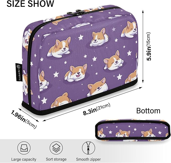 Little Cute Pet Dog Pencil Case Bag Boys Girls Kids | Large Pencil Pouch Pen Bag Holder with Big Capacity
