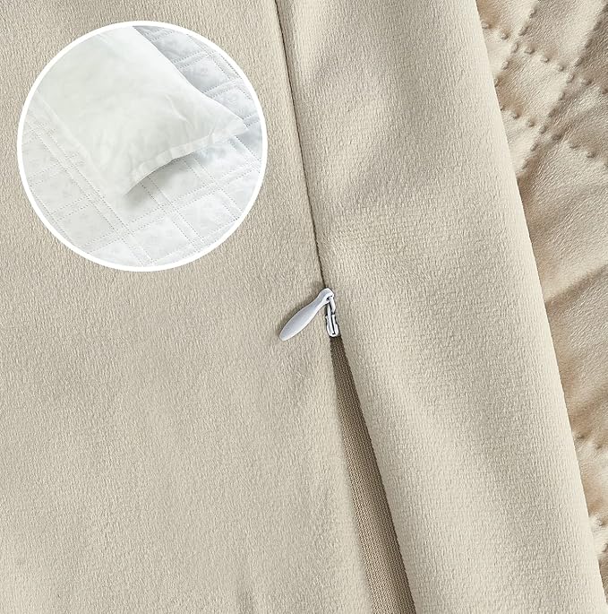 Brilliant Sunshine Beige Natural Velvet Dog Sofa Slipcover, Extra Large | Calming Pet Couch Bed with Removable & Washable Cover, Funiture Protector & Bed Mat for Dogs, Pets, Cats, 54"×32"×8"