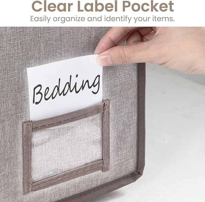 TAILI Under Bed Vacuum Storage Bags for Comforters and Blankets, Save 80% Space, Large Capacity Foldable Cationic Storage Box for Quilts Pillow Blankets Linen, 41" x 17.7" x 6", Jumbo Vacuum Seal
