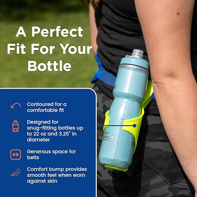 Acrobat - Water Bottle Holder - Patented Hands-Free Carrier for Portable Drink Containers - Lightweight & Durable Plastic - Accessories for Dog Walking, Hiking, Traveling, Construction - USA