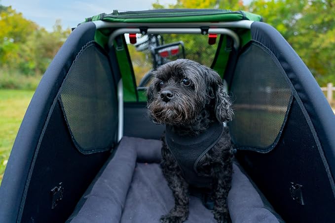 Burley Design Pet Bed, XL, Slate Gray top, Black Sides & Bottom