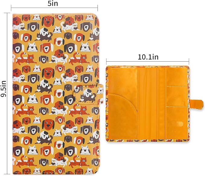 Car Registration and Insurance Card Holder, Document Holder for Cards, Driver Vehicle License Document Glove Box Compartment Organizer, Car Essentials For Women