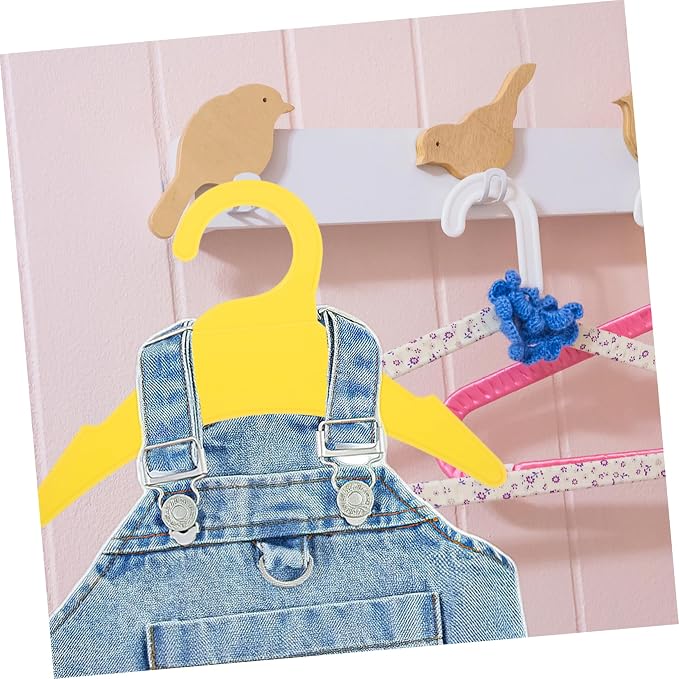 VICASKY 10pcs Pet Clothes Hangers Durable Dog and Cat Garment Hangers for Organizing Puppy Apparel Non Skid Design for Neat Clothing Storage