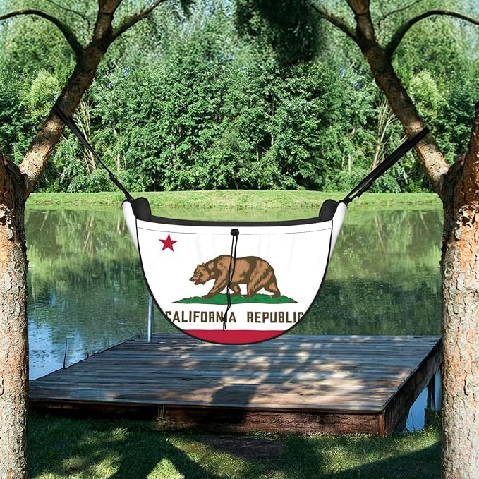 Flag of California Car Seat Organizer-Backseat Storage Bag for Travel | Waterproof Durable. Holds Snacks Gear Essentials. Fits Most Cars.