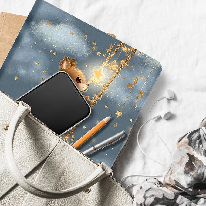for Microsoft Surface Pro X/Pro X Plus-13 2019/2020/2021/2024 Tablet Case,Auto Wake/Sleep,Adjustable Stand Protective Cover - Cute Squirrel Star