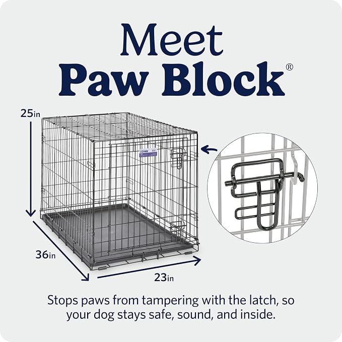 Midwest 36-Inch Single Door iCrate, for Medium-Large Breeds, 41-70 lbs