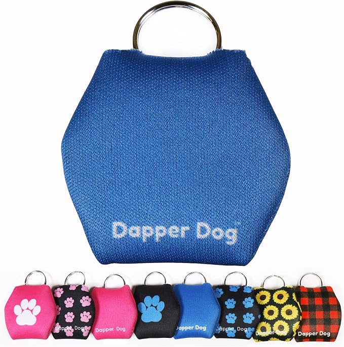 Dapper Dog - Dog Tag Silencer with Tag Ring (Blue)