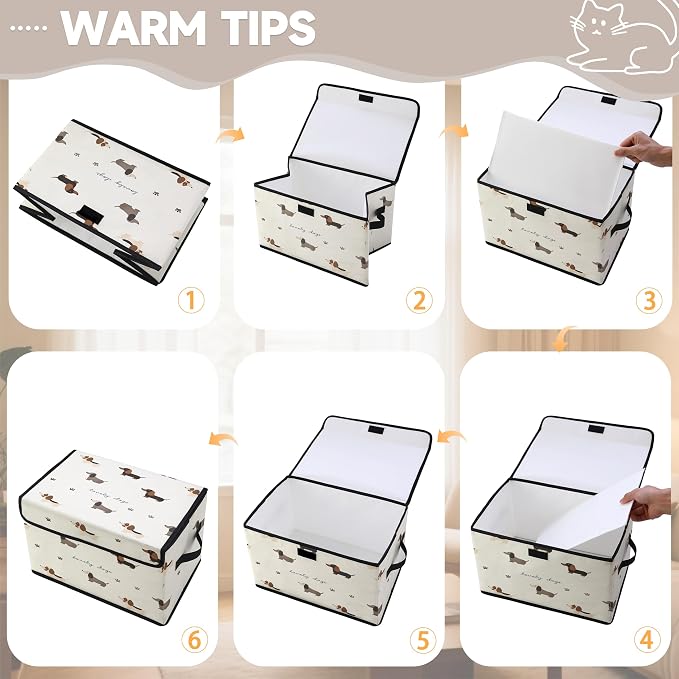 Stackable Clothes Storage Bins with Lids 3 Pack | Closet Organizers Fabric Box for Home and Office,Blanket Clothes Organizers,Under Bed Storage Containers
