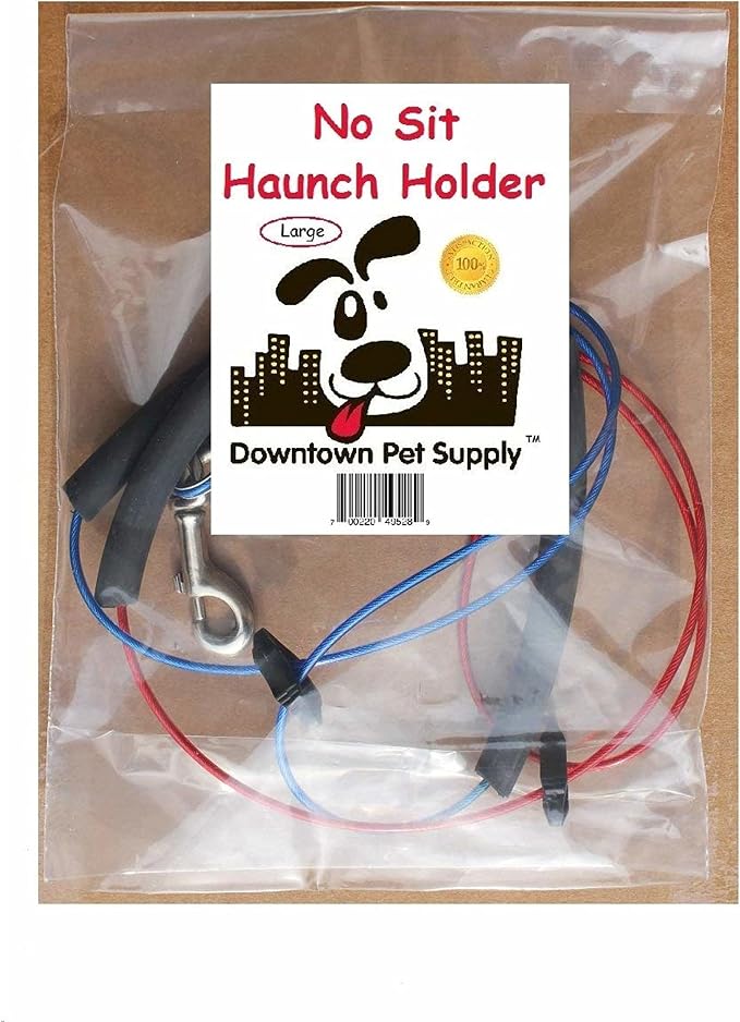 No Sit Haunch Holder Dog Grooming Restraint Restraint for Large dogs (Large: 21" and 24") by Downtown Pet Supply
