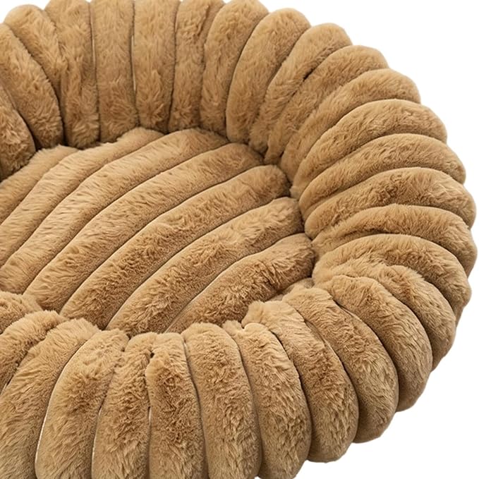 Cat and Dog Sleeping Mat, Round Pet Relaxation Bed | Washable Puppy Kitten Donut Bed | Non-Slip Round Comfortable Thick Dog Bed Cat Sofa For Small Dogs, Cat