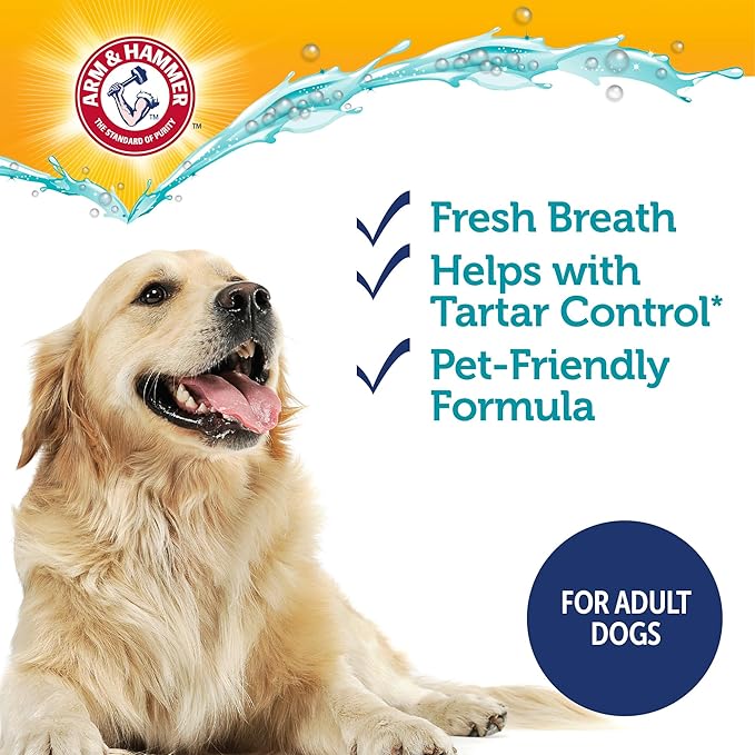 Arm & Hammer Complete Care Enzymatic Dog Toothpaste with Baking Soda and Calcium, Fluoride Free Formula for Plaque Tartar Control and Fresh Breath, Chicken Flavor, 6.2 Oz