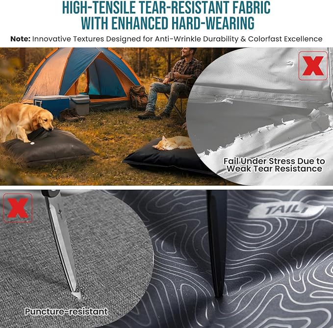 TAILI 3 Pack Outdoor Vacuum Storage Bags,Travel Compression Bags 39x29 inch | Tear-Proof Vacuum Seal for Camping, Cushion, Clothing, Waterproof, Wearproof, Punctureproof