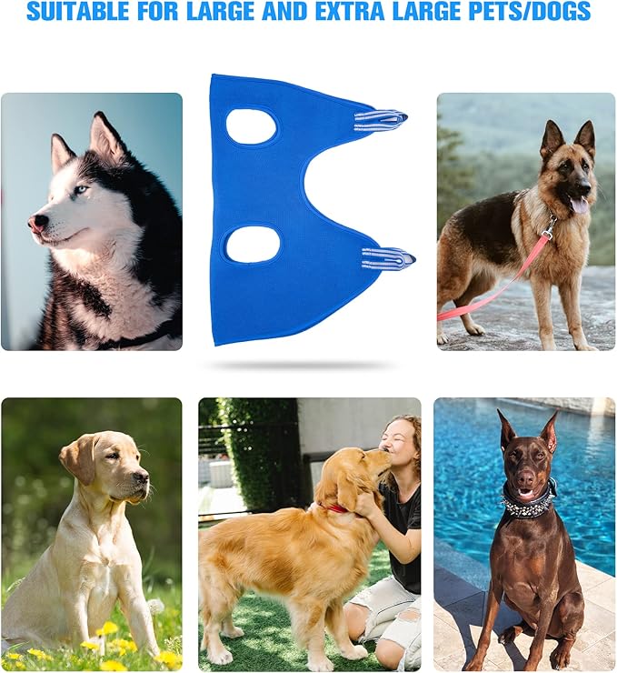 Kkiimatt Dog Pet Grooming Hammock,XL Hanging Harness for Nail Trimming, Dog Hammock for Nail Trim, Grooming Sling Holder Helper for Large Dogs, Grooming Hanger Restraint Bag with Clipper
