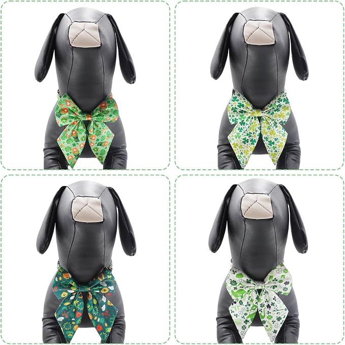 PET SHOW 10 Pack St. Patricks Day Sailor Dog Bowties for Large Dogs