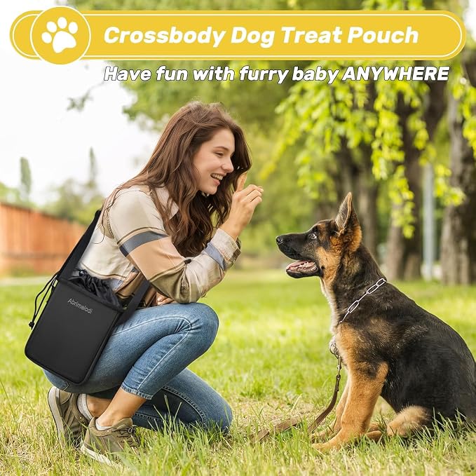 6 Set Dog Travel Bag, Large Pet Travel Kit for Supplies, Black | Includes 2 Food Containers, 1 Pet Organizer for Dogs, 2 Collapsible Bowls, 1 Treat Pouch, Dog Weekend Overnight Bag Luggage