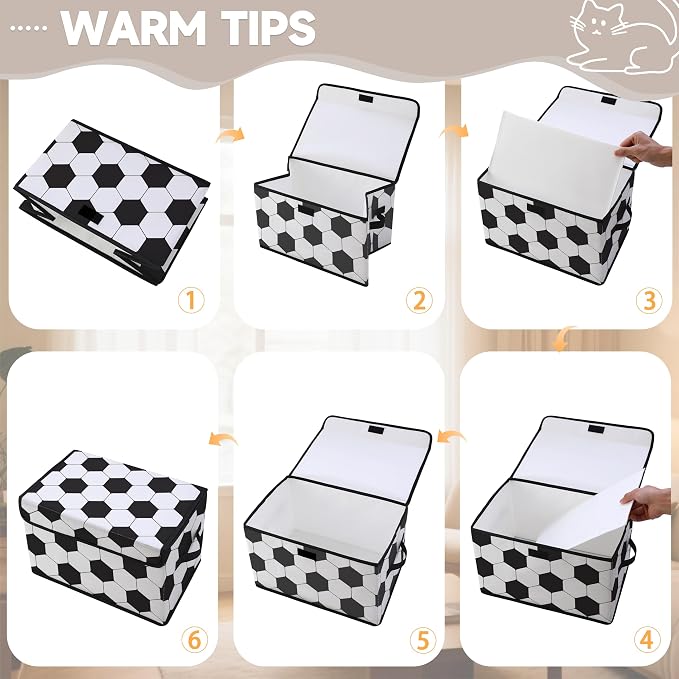 Stackable Clothes Storage Bins with Lids 3 Pack | Closet Organizers Fabric Cat Printing Box for Home and Office,Blanket Clothes Organizers,Under Bed Storage Containers