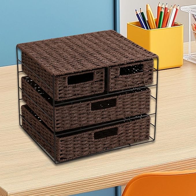 Paper Storage Box Sundries Storage Bin Drawer Type Household Snack Container Pet