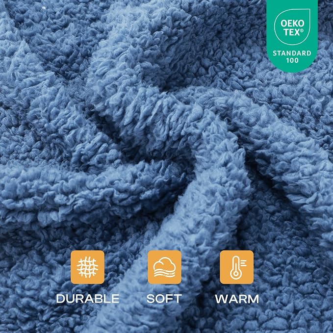 Luciphia 1 Pack 3 Calming Dog Blanket Fluffy Premium Fleece Pet Blankets Soft Sherpa Throw for Dogs Puppy Cat Beige/Pink/HazeBlue Medium (30" x20") | Fluffy Throw Blanket Washeble for Crate Bed Couch Indoor. Cozy Pet Blanket, Puppy Essentials Dog gift,...