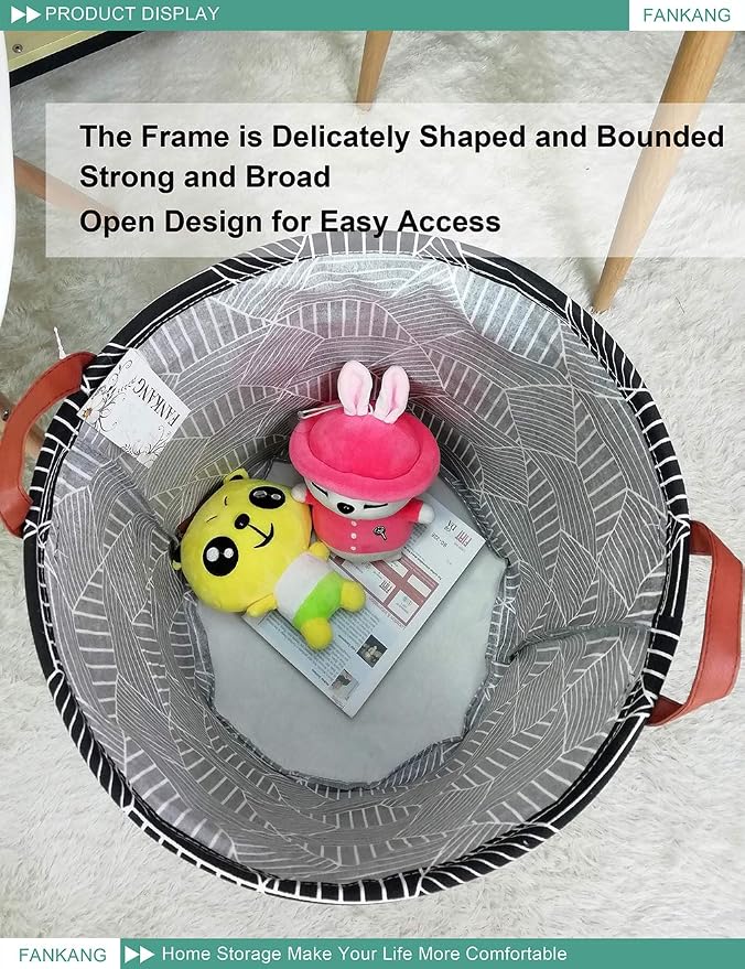 Storage Bin Foldable Nursery Organizer Basket Magic cub | Foldable with Waterproof PE Coating Organizer Bin for Kids Boys and Girls,Office,Bedroom,Clothes