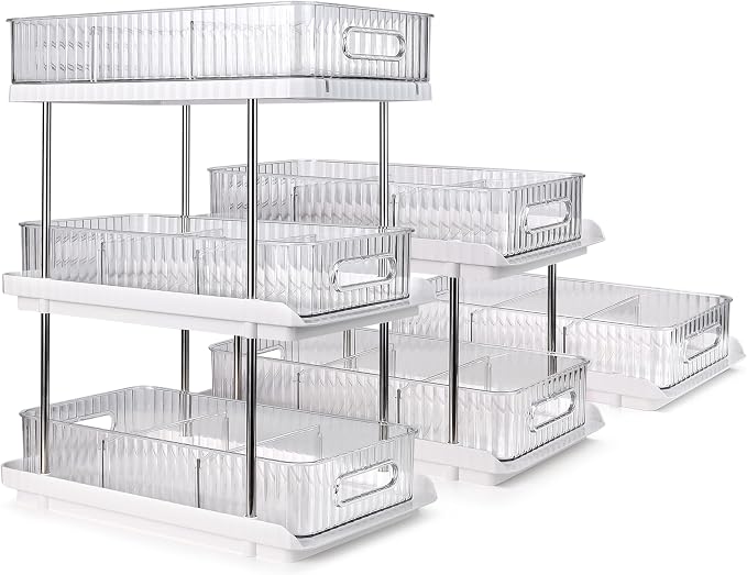 3-Tier Under Sink Organizer – Pull-Out Storage for Kitchen & Bathroom – Under Bathroom Sink Organizer, Under Sink Organizer Storage, Under Cabinet Storage Organizer