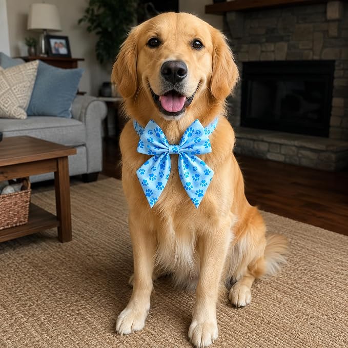 PET SHOW 10 Pack Paw Sailor Dog Bowties for Large Dogs