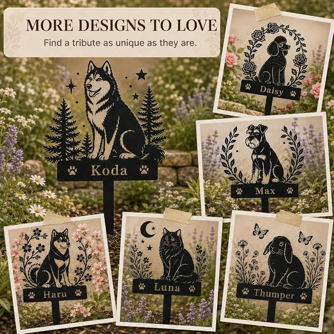 Personalized Bichon Frise Dog Metal Memorial Stake, Dog Loss Decor | Pet Memorial Gifts for Dogs, Grave Marker, Grave Decorations for Cemetery, Dog Dad Gifts, Back Yard, Garden Decor