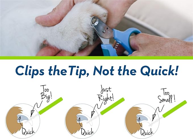 Zen Clipper Pet Nail Clipper for Dogs – Dog Nail Clipper for Safer Dog Grooming and Nail Care - Clean, Quiet, and Easy-to-Use Stainless Steel Dog Nail Trimmer - (5mm Hole)