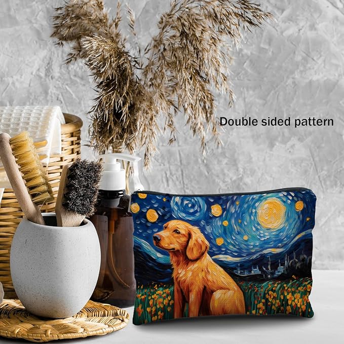 Golden Retriever Makeup Bag - Perfect Mom Gift For Women