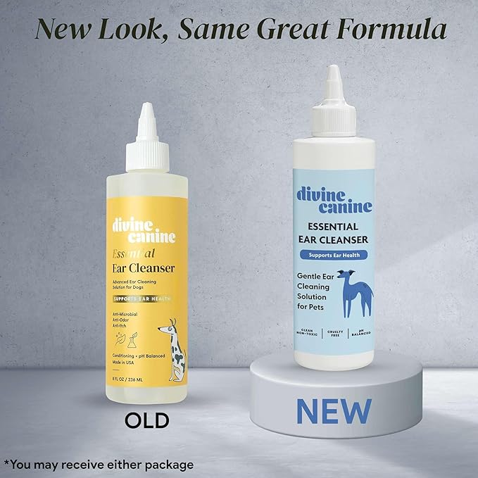 Dog Ear Cleaner - 4 Fl Oz of Dog Ear Wash - Drops to Dissolve Wax, Combat Odor, and Support Healthy Ears - Made with Chamomile, Honey, and Aloe - Made in the USA