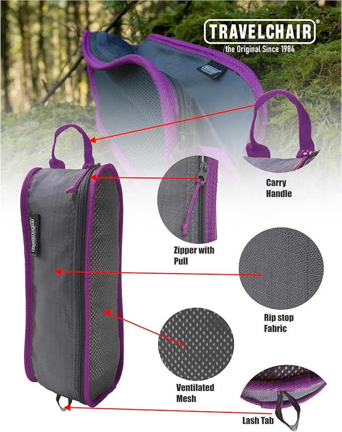 Travel Chair Joey Gear Bag: Durable Mesh Organizer for Tools, Ice Scraper, Pet Supplies, Compact Camping Chairs, Golf Supplies & More - Easy Maintenance, Multi-Functional