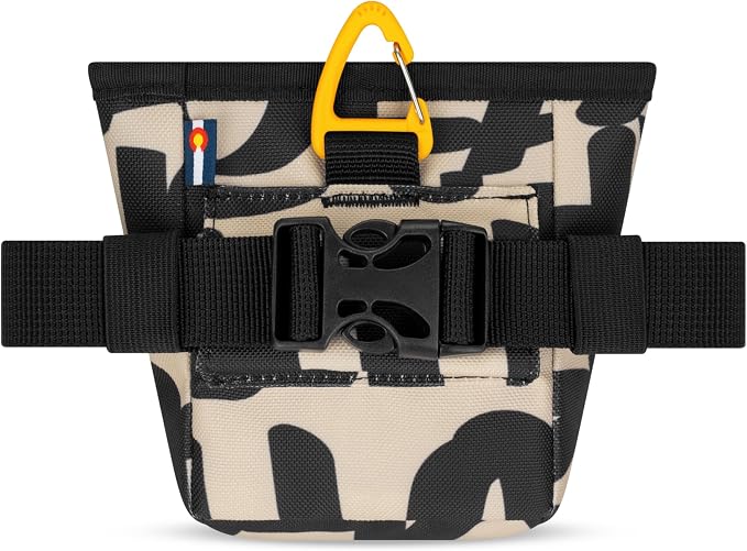 OllyDog, Goodie Treat Bag, Dog Treat Training Pouch | Magnetic Closure | 3 Ways to Wear | Hands-Free Waist Belt | Water-Resistant Recycled Vegan Fabric (Ciao)