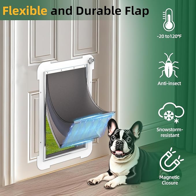 MIAOTONG Dog Door Replacement Flap with Screws, 3-Flap, Durable, Medium | Compatible with PetSafe Freedom Doggie Doors PAC11-11038, 8 1/8" X 12 7/8", Dog Door Flap for Extreme Weather (-20 to 120°F)
