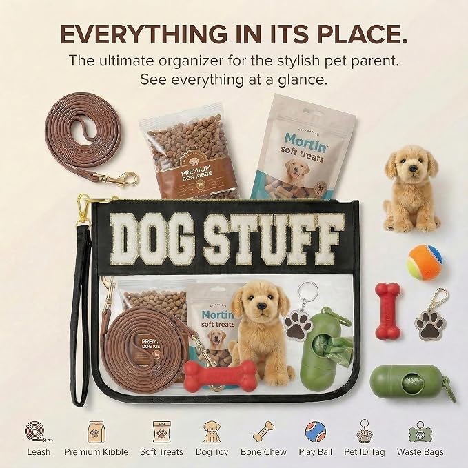Dog Mom Gifts for Women Travel Bag Stuff Carrier Gifts Bag for Dog Lovers Food Storage Pouch Organizer Bag