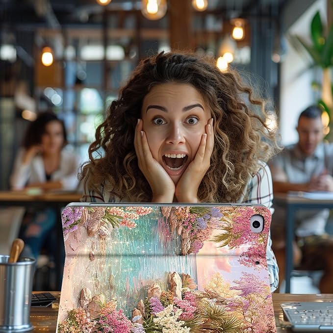 for Microsoft Surface Pro 11/10/9-13" 2024/2022 Tablet Case,Auto Wake/Sleep,Adjustable Stand Protective Cover - Dream Flower Sea