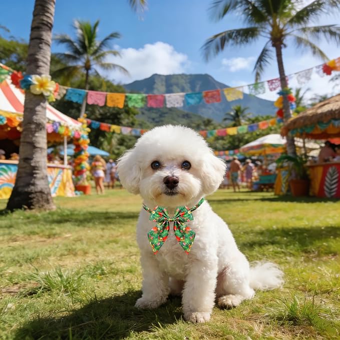 PET SHOW 10 Pack Hawaiian Sailor Dog Bowties for Small Dogs