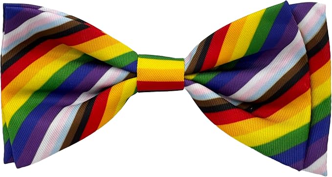 Huxley & Kent Pet Bow Tie for Dogs & Cats, All Together, Large/XLarge | Hook & Loop Attaches to Any Collar, Soft Polyester, Lightweight & Machine Washable, Perfect for Holidays & Photos