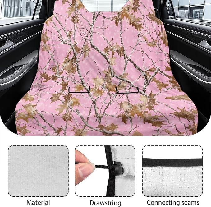 Renewold Car Rear Bench Towel Seat Covers for Dogs Cats Dog Car Back Seat Covers Universal Fit Most SUV Van Sedan Truck Blanket Pads for Running Gym Outdoor Camping Branch