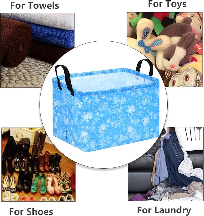 MAIZMZ Girls Storage Basket Kids Gift Storage Bins Foldable Closet Organizer Cube Baby Nursery Hamper Waterproof Clothes Toy Bin Book Shelf Party Decor