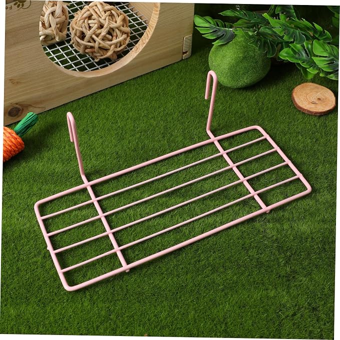 Ipetboom 1pc Iron Wall Shelf for Parrots Sturdy Iron Frame Hanging Shelf Easy Installation Bird Perch for Pet Decoration Color for Animals to Play and Rest