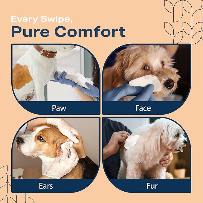 REFRESHIFY Dog Wipes for Paws and Butt - Plant Based Unscented (Pack of 400) - Pet Wipes for Dogs and Cats - Deodorizing Non Toxic Dog Wipes, +12 Additional Travel Wipes
