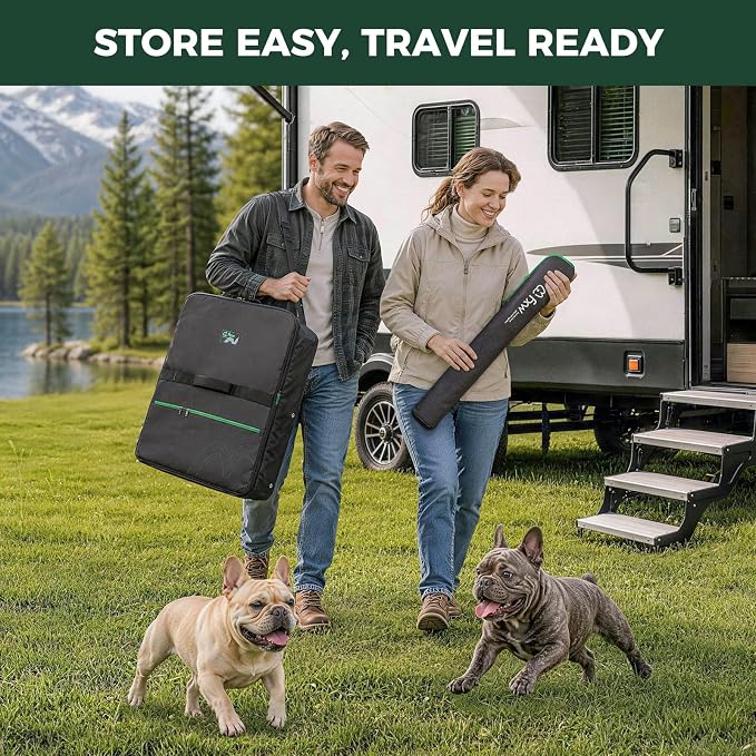 FXW Rollick Dog Playpen with Storage Bags, 24" H, 16 Panels | Heavy-Duty & Easy setup Play Area, 2 Bags for Easy Carry & Storage, For Puppies & Small Dogs, Patented