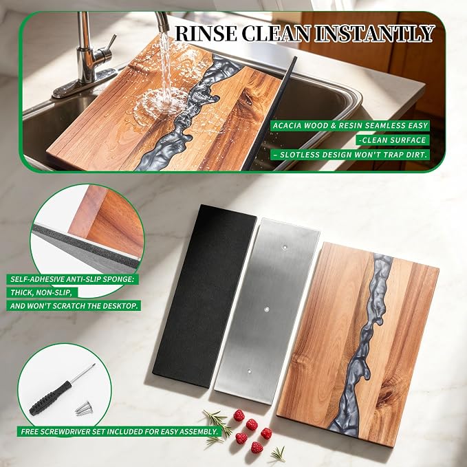 FULLHI Kitchen Magnetic Knife Block Holder, Knife Magnetic Strip with Enhanced Magnets natural wood Multifunctional Storage Holder for Kitchen Utensil, Knife Set, Scissors,Spice Ja (13.15 * 9.5inch)