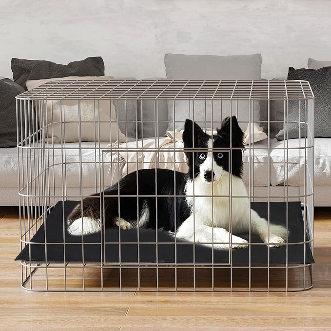 Leekalos Soft Dog Crate Divider Panel (Divider Only, Without Crate) | Warm Thick Dog Kennel Divider with Ties, Dog Crates Accessories for Puppy Crate Training