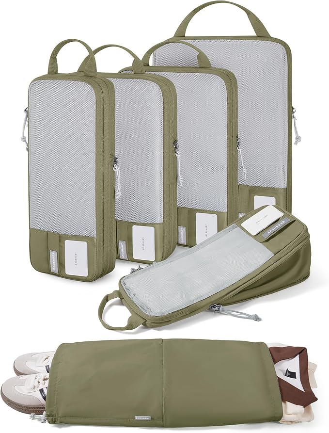 BAGSMART Compression Packing Cubes for Travel Essentials | 14 Set /6 Set /4 Set/2 Set, Lightweight, Durable