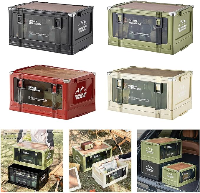 Multiple Compartment Foldable Organizers for Gear and Clothing Storage Foldable Designs with Handles for Portability Portable Box