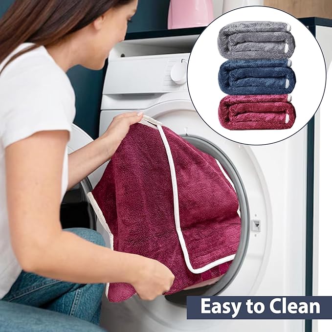 Dog Bathrobe Towel Drying Coat - Super Absorbent Dog Towels Bath Robe for Drying Dogs Large, Soft Adjustable Collar & Belly Strap Fast Drying Coat Pet Dog Cat Bath Robe Towel (Grey, XX-Large)